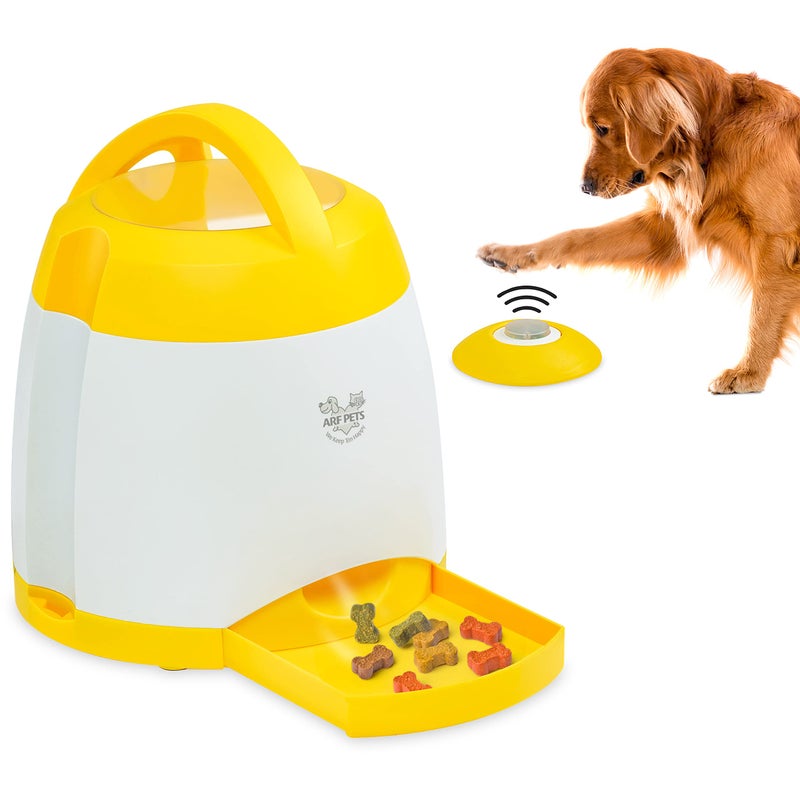 Arf Pets Dog Treat Dispenser with Remote Button â€“ Dog Memory Training Activity Toy â€“ Treat While Train, Promotes Exercise by Rewards, Improves Memory & Positive Training for A Healthier & Happier Pet - Image 1